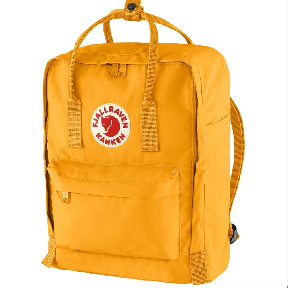 Fjällräven bright yellow Kanken unisex backpack NWT